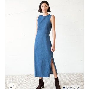 New WVN Cotton Denim Dress Sz XS